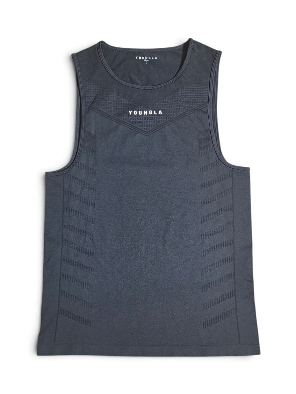 YoungLA Dark Grey Compression Tank Size Large